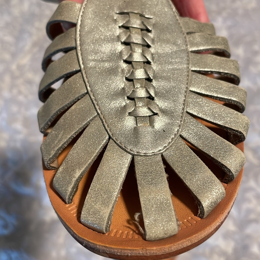 Zara Silver Strappy Sandals - Picture 4 of 5